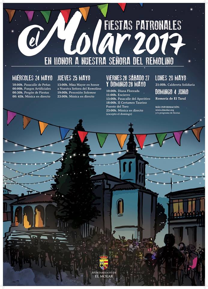 Fiestas patronales en honor a Nuestra Señora del Remolino 2017 El Molar